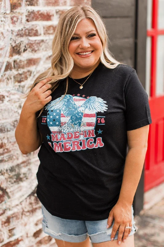 "Made In America" Graphic Tee- Black