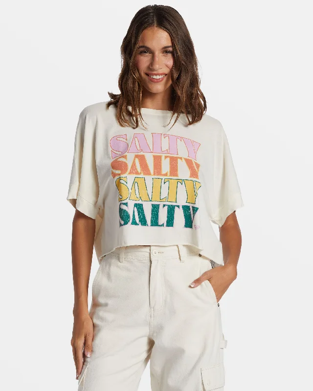 Salty Stack T-Shirt - Egret