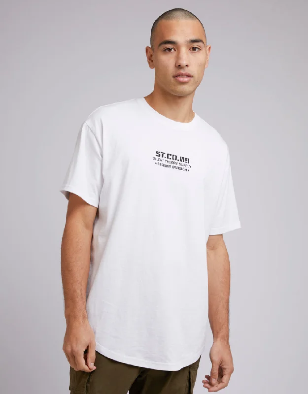 Silent Theory Mens Division Tee White