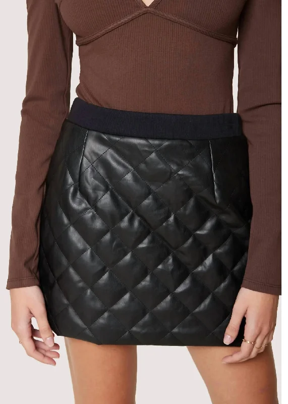 Bring On The Night Mini Skirt In Black