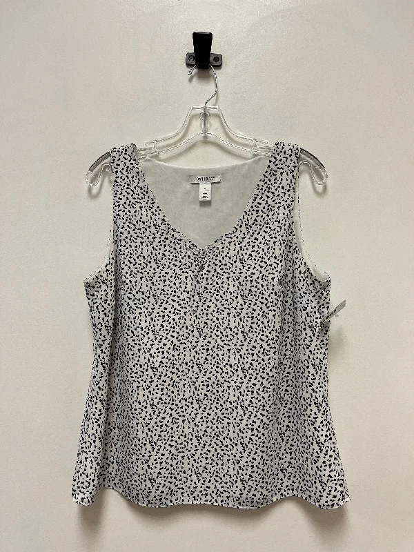 White Top Sleeveless White House Black Market, Size M