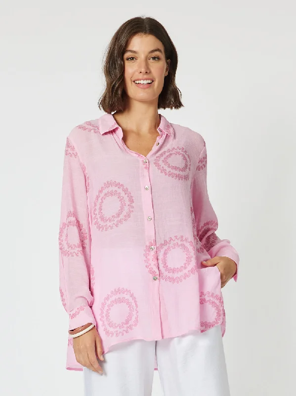 Clarity Zig Zag Shirt Pink