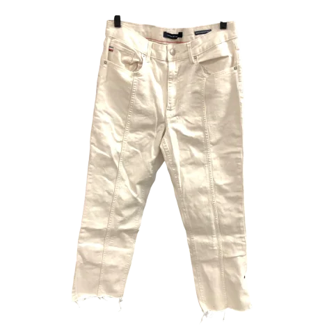 Jeans Straight By Tommy Hilfiger In Beige, Size: 12