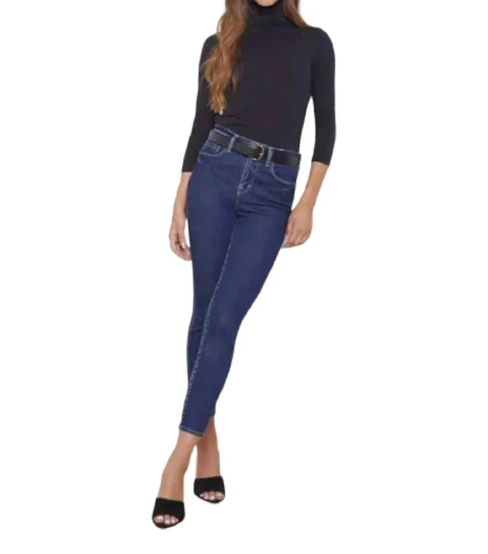 Margot High Rise Skinny Jeans In Tru Blu