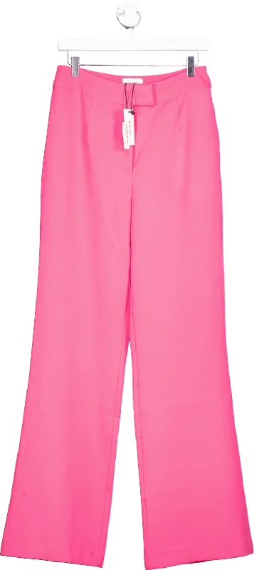 Coast Pink Straight Leg Tailored Trousers UK 10