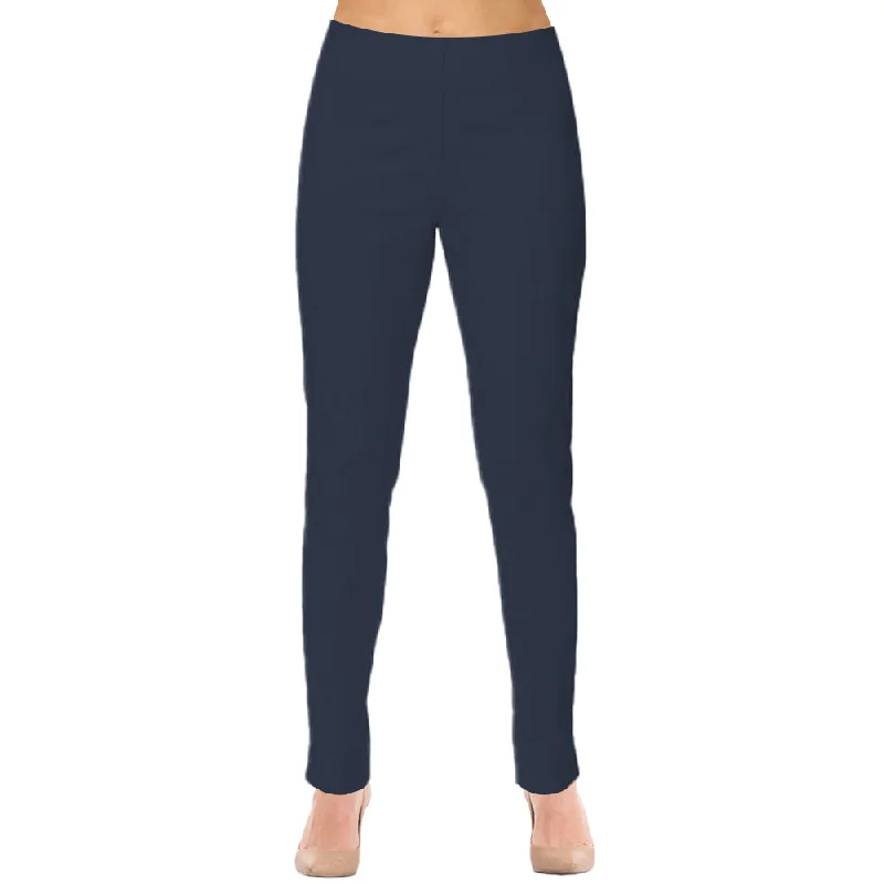 Lior "Sasha" Pull-On Straight Leg Pant in Navy - SASH-NVY