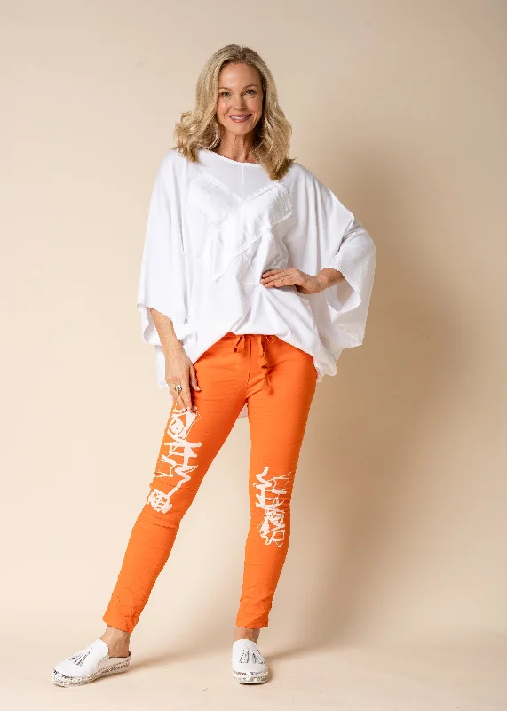 Lorali Pants in Sunset Orange