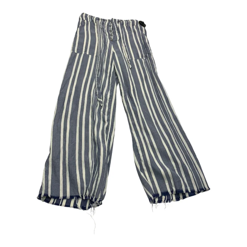 Pants Cropped By Chan Luu In Blue & White, Size: Xs