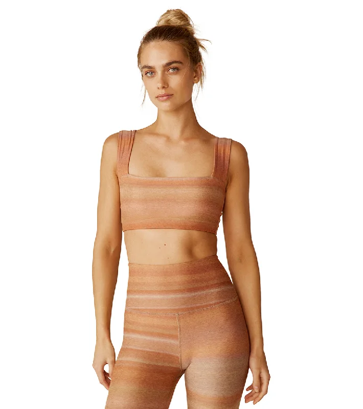 Beyond Yoga Softmark Squared Bra Ombre Stripe