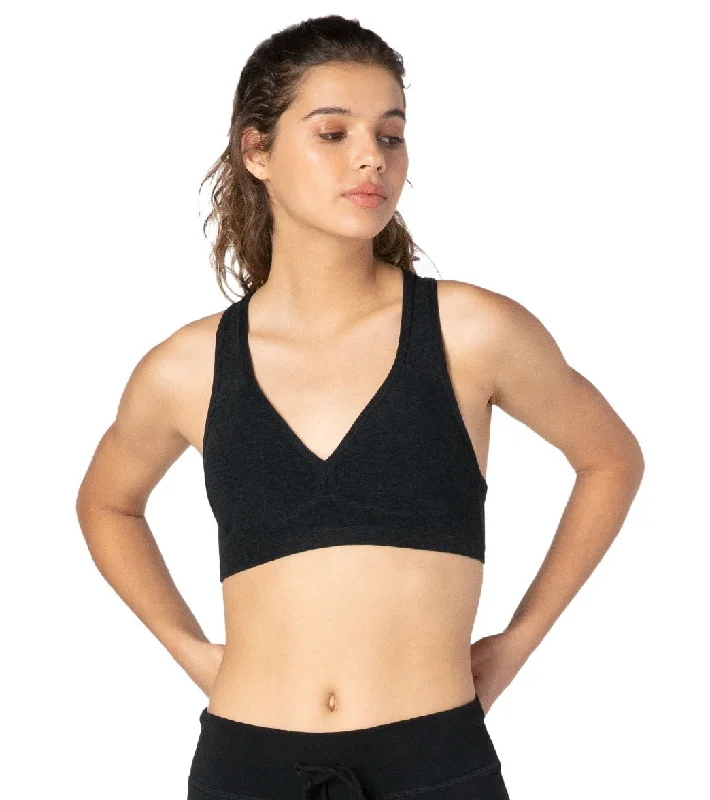 Beyond Yoga Spacedye Lift Your Spirits Yoga Sports Bra Darkest Night