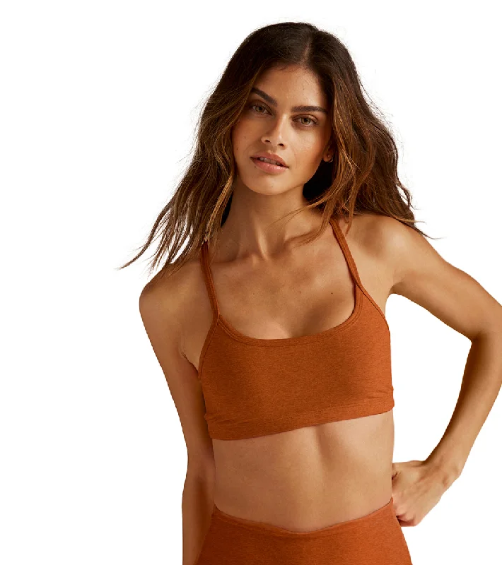 Beyond Yoga Spacedye Slim Racerback Yoga Sports Bra Warm Clay Heather