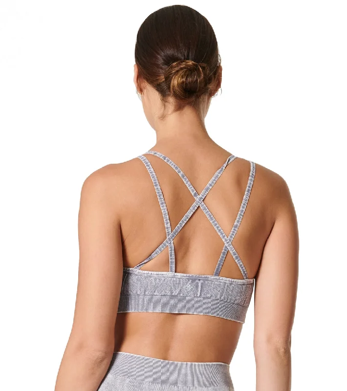 NUX Levitate Seamless Mineral Wash Yoga Sports Bra Stone Wash