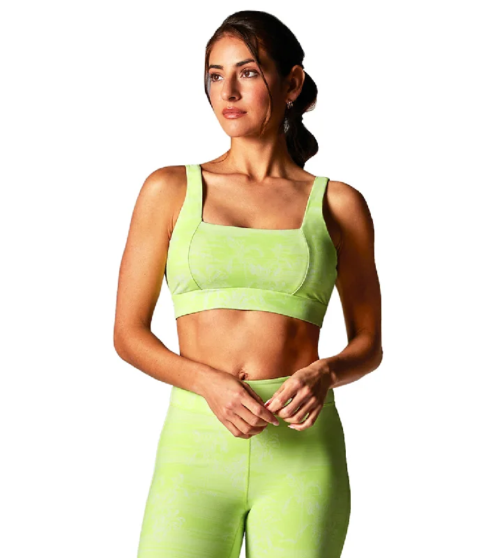 Tavi Square Neck Bra Lime Tropic Toile