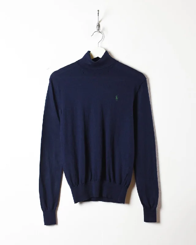 Polo Ralph Lauren Worn Knitted Turtleneck Sweatshirt - X-Small