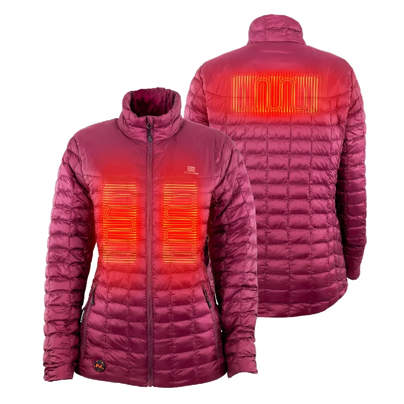 'Fieldsheer' Women's Heated Backcountry Jacket - Burgundy