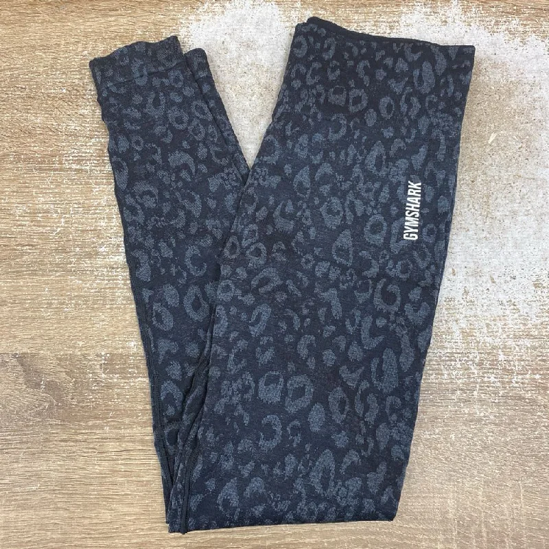 Gymshark - Women's Animal Print Leggings - MSRP $80: Black/Grey-women-MD