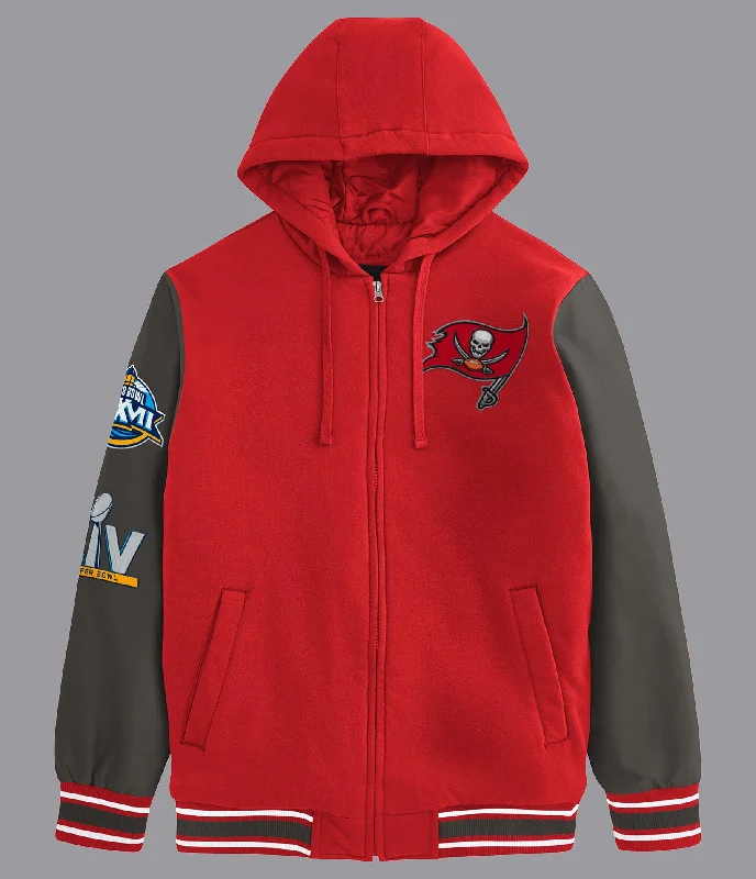 Tampa Bay Buccaneers Player Option Color Blocked Full Zip Hoodie