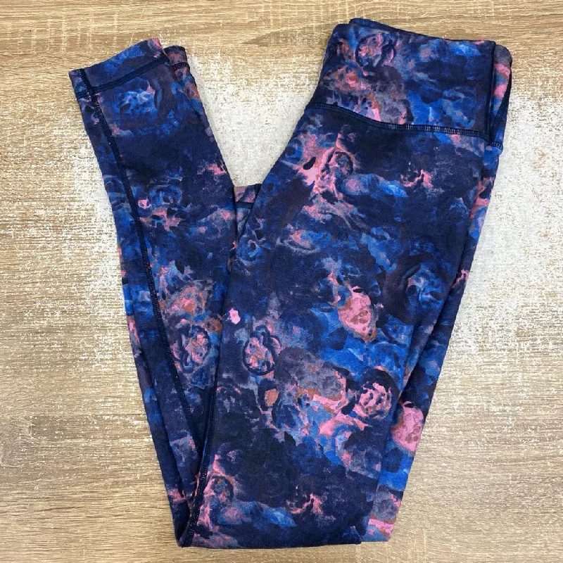 Lululemon - Women's Patterned Leggings: Blue/Pink-women-6