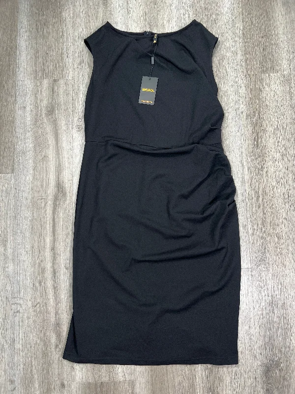 Black Dress Casual Midi miusol, Size 2x