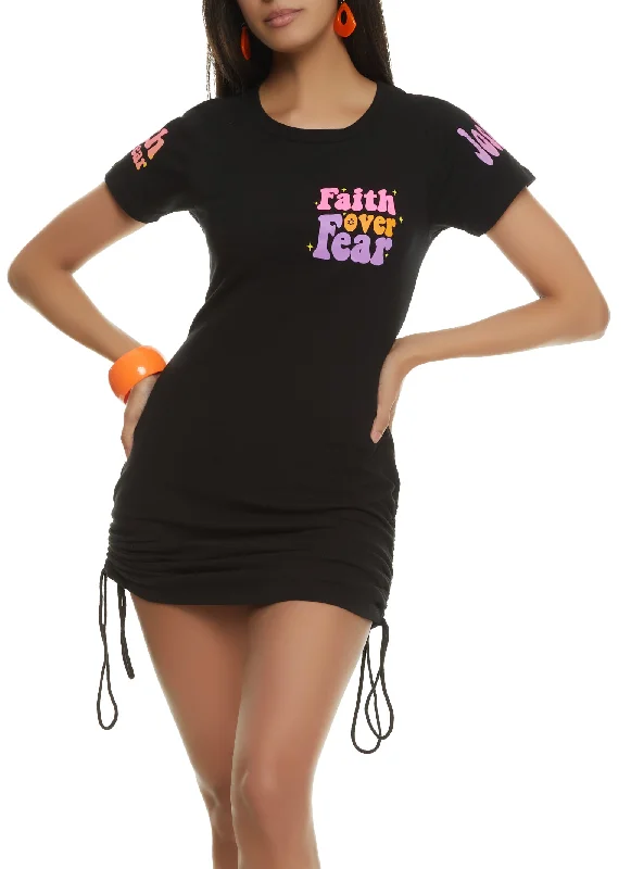 Faith Over Fear T Shirt Mini Dress