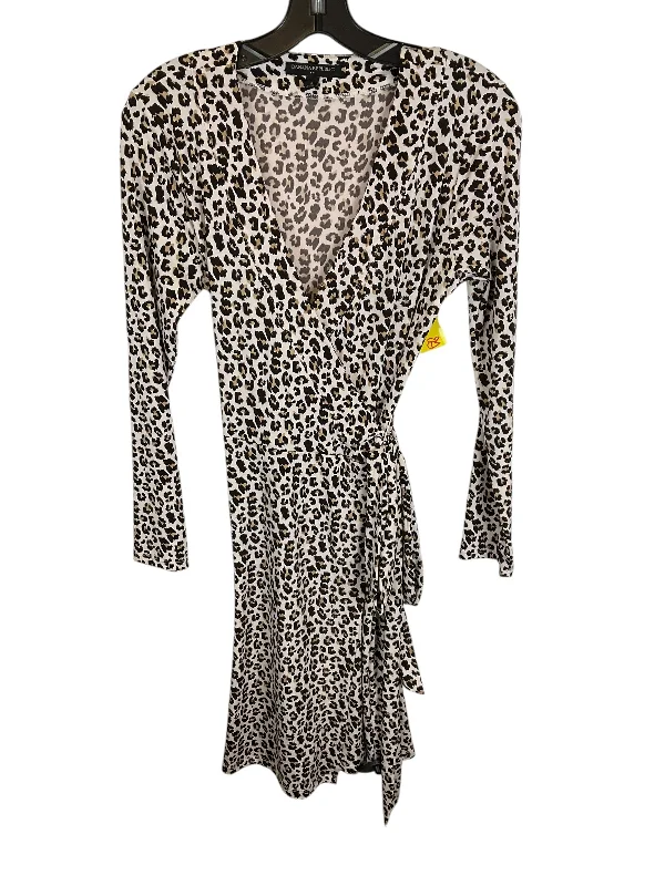 Dress Casual Midi By Banana Republic In Animal Print, Size: S