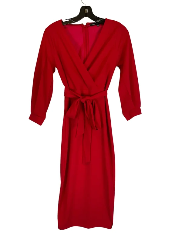 Dress Casual Midi By Hyfve In Red, Size: S