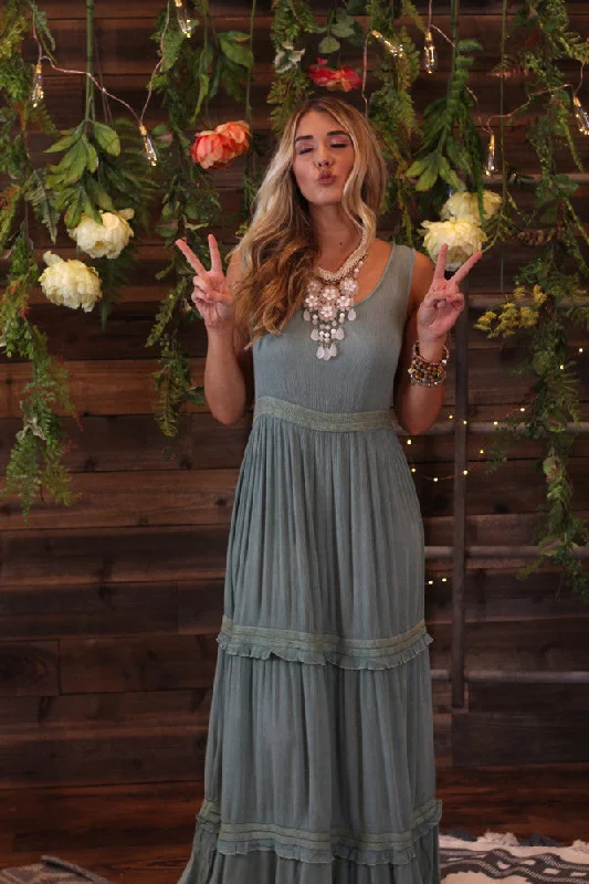 Dusty Seafoam Maxi Dress