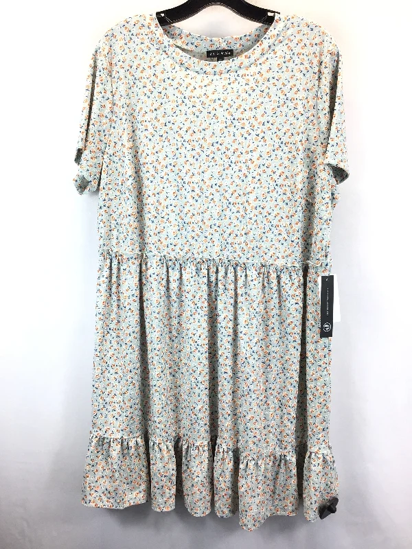 Floral Print Dress Casual Midi As U Wish, Size 2x