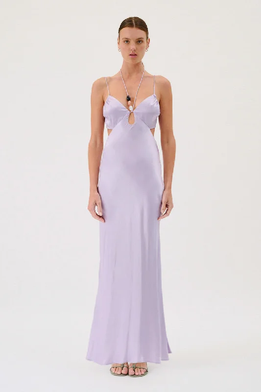 Millenia Halter Maxi Dress - Lilac