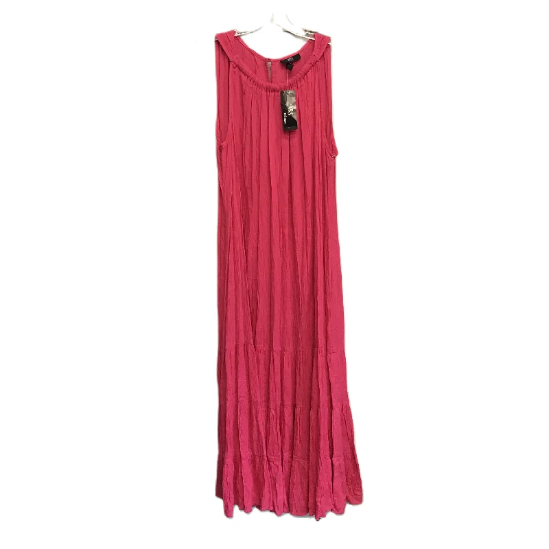 Pink Dress Casual Maxi By Jbs, Size: 2x