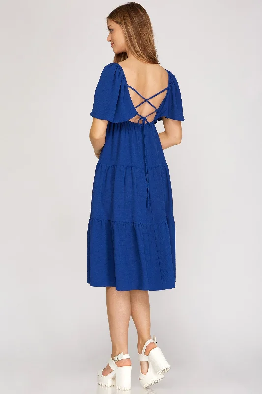 Royal Back Tie Midi