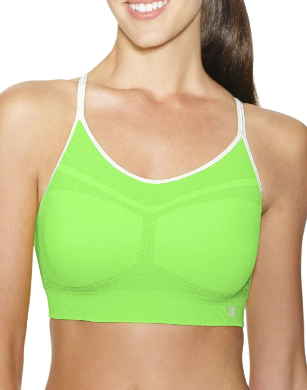 Champion Women`s Criss Cross Cami Medium Control Sports Bra