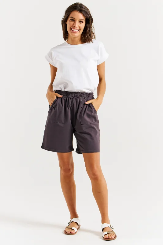 Betty Basics Harvard Short Smoke