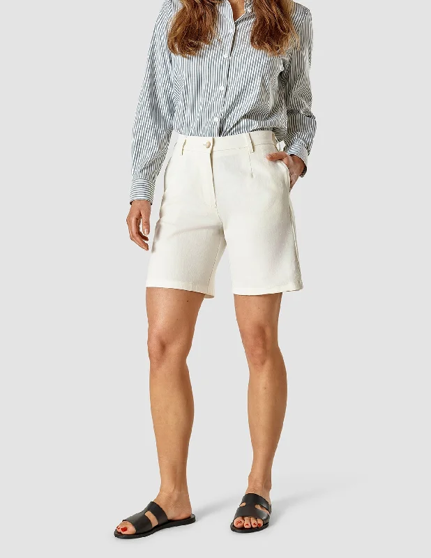 Linen Shorts Off White